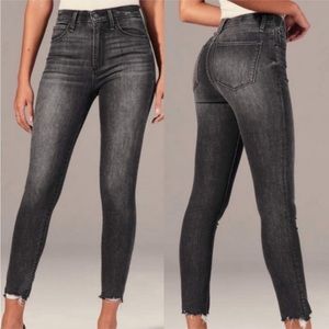 Abercrombie and Fitch The Super Skinny Ankle High Rise Jeans